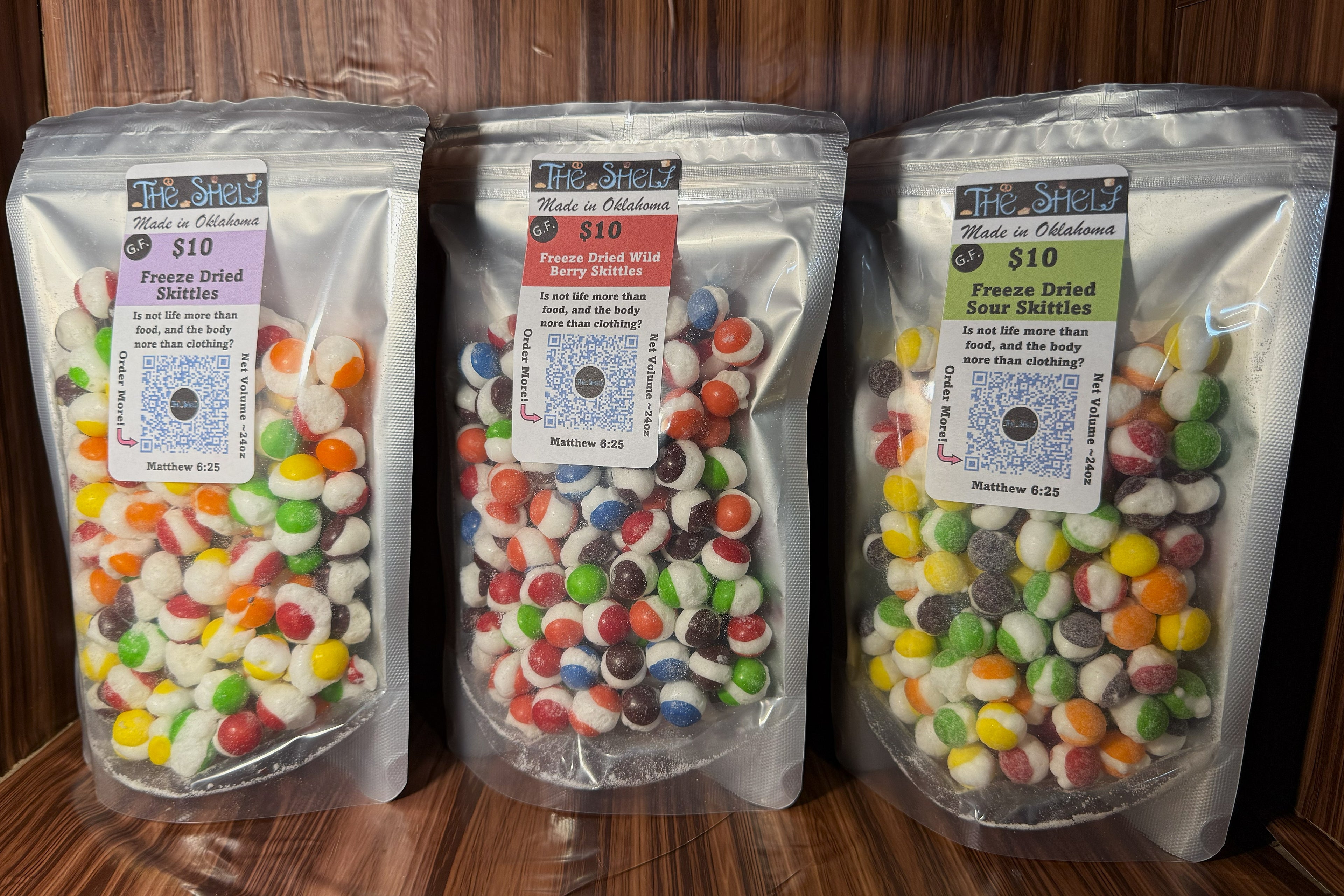 Freeze Dried Skittles Box